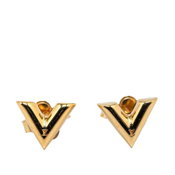 LOUIS VUITTON Gold Earrings - Picture 1 of 4